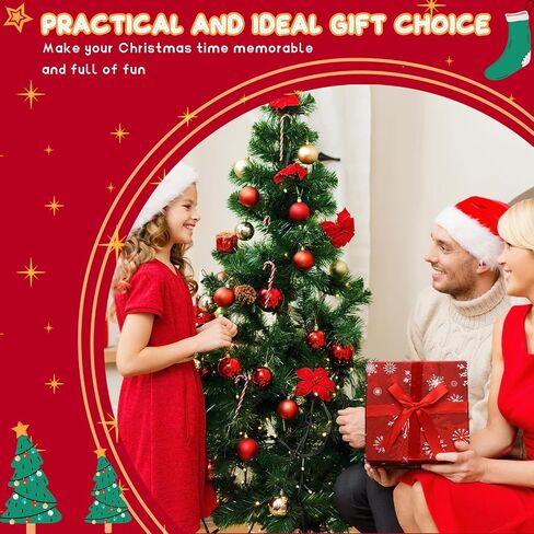 cholemy 6 pcs تعشش صناديق مكدسة مع أغطية - تصميم كلاسيكي عيد الميلاد في 6 أحجام متنوعة لإعطاء الهدية الحاضرة المزخرفة (ندفة الثلج الأبيض ، المربع) in Saudi Arabia