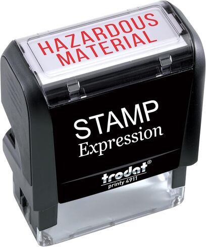 Stampexpression - طابع مطاطي للمكتب الخطير للمواد - الحبر الأحمر (A -5303) in Saudi Arabia