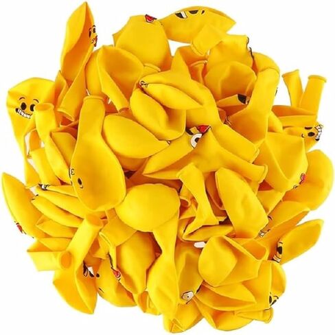 50pcs Pwan Emotion Smiley Face Balloon ، 12 بوصة ابتسامة بالونات الكرتون ، المطبوعة المطبوعة من ألومنيوم البالونات البالونات عيد ميلاد احتفال بالون البهيج البهيج in Saudi Arabia