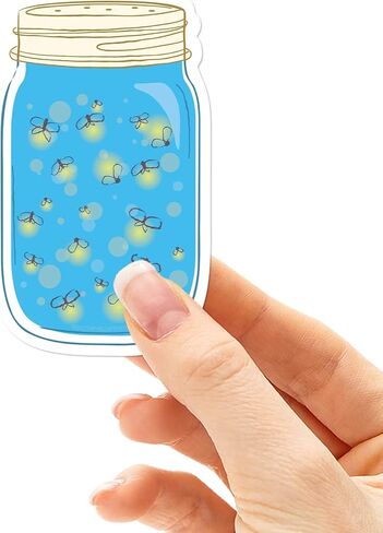 Cute Lightning Bug Sticker, Fireflies in Mason Jar Summer Laptop Decal, Southern Sticker for Hydroflask, Country Girl Decal for Tumblers in Saudi Arabia