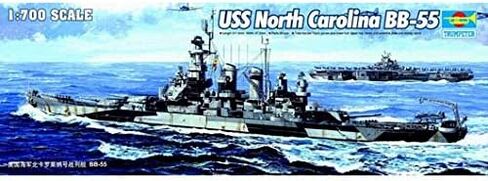 عازف البوق 1/700 USS North Carolina BB55 Battleship Model Kit in Saudi Arabia
