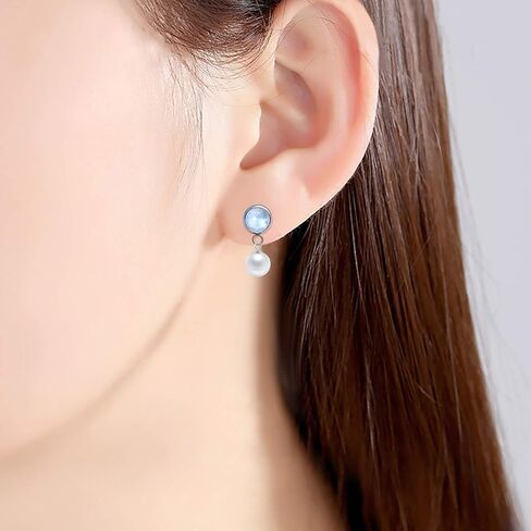 10pcs 10mm Stainless Steel Earring Blanks Hypoallergenic Earring Posts Cabochon Bezel Trays Gemstone Settings with 2.4mm Loops for Attach in Saudi Arabia