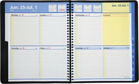 AT-A-GLANCE QuickNotes Recycled Weekly/Monthly Appointment Book, 8 x 10 Inches, Black, 2013 (76-01-05) in Saudi Arabia