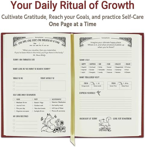 90-Day Self-Love & Mindfulness Journal for Women – Guided Daily Prompts, Gratitude, Goal Setting & Habit Tracker with Weekly Coloring Pages (Undated) in Kuwait