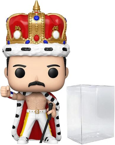 POP Queen - Freddie [Mercury] King Funko Vinyl Figure (Bundled with Compatible Box Protector Case) in Saudi Arabia