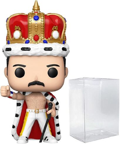 POP Queen - Freddie [Mercury] King Funko Vinyl Figure (Bundled with Compatible Box Protector Case) in Saudi Arabia