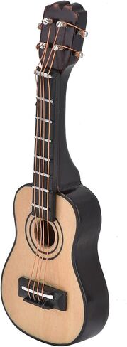 Zerodis 1/12 Scale Dollhouse Miniature Guitar music musical musical model wooden model festival docitival accessories dollhouse (ballad guitar) in Saudi Arabia