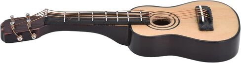 Zerodis 1/12 Scale Dollhouse Miniature Guitar music musical musical model wooden model festival docitival accessories dollhouse (ballad guitar) in Saudi Arabia