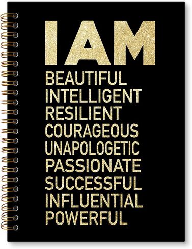 JRTW Inspirational Black Women Notebook Journal, African American Gifts, Motivational Journal, Black Women Gifts Notebooks for Note Taking, Spiral Notebook 5.5x8.3 Inch in Saudi Arabia