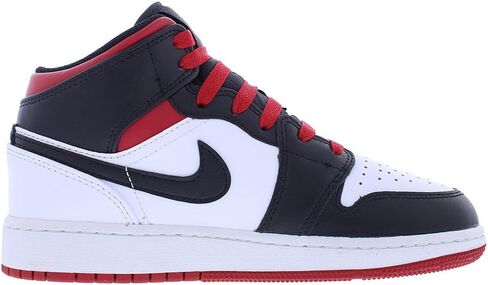 Nike Air Jordan 1 Mid GS White/Gym Red-Black Size 6.5 in Saudi Arabia