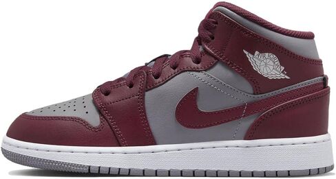 Nike Air Jordan 1 Mid GS White/Gym Red-Black Size 6.5 in Saudi Arabia