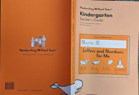 Letters and Numbers Kindergarten Teachers Guide (Handwriting Without Tears) in Saudi Arabia