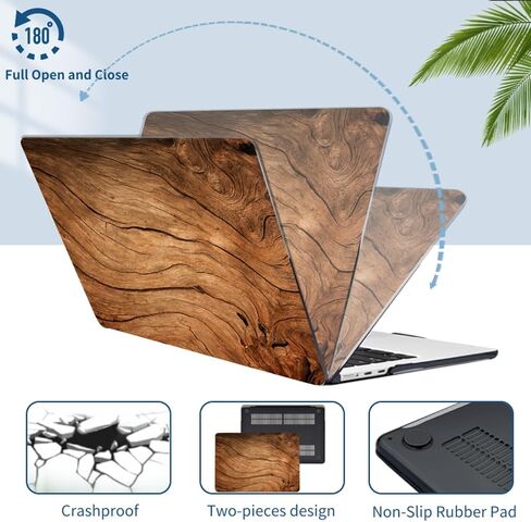 Compatible with MacBook Air M2 Case 13.6 inch Model A2681 A3113 A3240 Release 2022-2025, Abstract Line Plastic Laptop Hard Cover for 13.6" MacBook Air with Retina Display, Blue Block in Kuwait