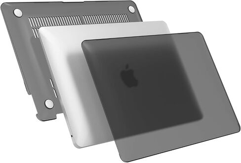 ProCase for MacBook Air 13 Inch 2020 2019 2018 A2337 M1 A2179 A1932, Hard Case Shell Cover with Keyboard Skin Cover -Black in Saudi Arabia