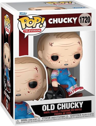فونكو بوب! TV: Chucky (TV) - Old Chucky - Vinyl Figure - فكرة الهدية - البضائع الرسمية - ألعاب للأطفال والكبار - مراوح الرعب - نموذج نموذج لهواة الجمع والعرض in Saudi Arabia