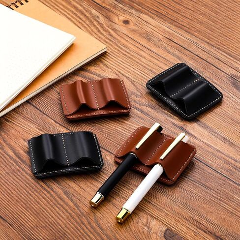 4 PCS PU LEATHER PEN MOLDER CLIP NOTEBOR in Saudi Arabia