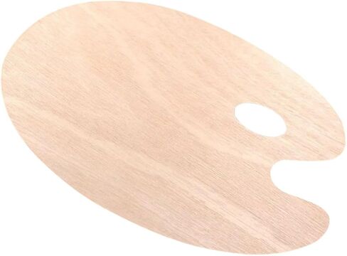 Oval Oil Paint Board Pigment Mixing Tray Boys and Girls Paint Pallets Wood Art Plate Portable Mixing Board for School in Saudi Arabia