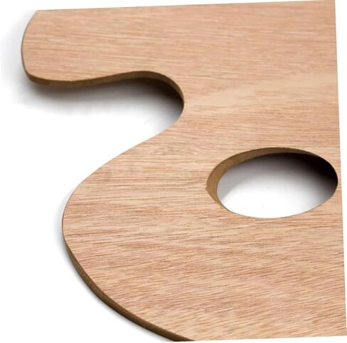 Oval Oil Paint Board Pigment Mixing Tray Boys and Girls Paint Pallets Wood Art Plate Portable Mixing Board for School in Saudi Arabia