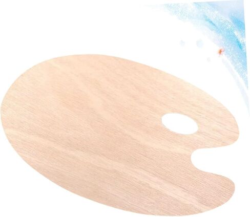 Oval Oil Paint Board Pigment Mixing Tray Boys and Girls Paint Pallets Wood Art Plate Portable Mixing Board for School in Saudi Arabia