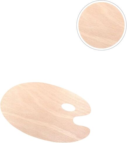 Oval Oil Paint Board Pigment Mixing Tray Boys and Girls Paint Pallets Wood Art Plate Portable Mixing Board for School in Saudi Arabia