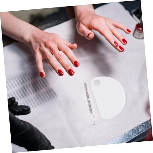 2pcs خلط لوحة الملصقات الفنية الأظافر خفيفة الوزن وزيادة الماكياج لمزج الأسس والألوان وألوان سهلة التنظيف in Kuwait