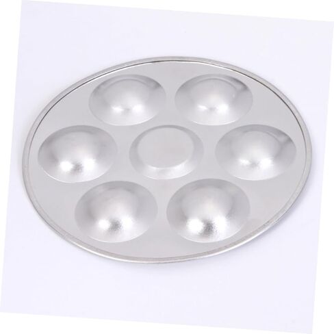 2pcs Stainless Steel Painting Tray Palette Mixing Plate Lightweight Easy Clean for Arts Crafts and Education in Saudi Arabia