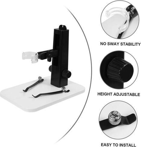 NUOBESTY Adjustable Microscope Lifting Stand Stable Support for Digital Microscopes Easy Installation Height Adjustable Impact Resistant Design for Accurate Viewing in Saudi Arabia