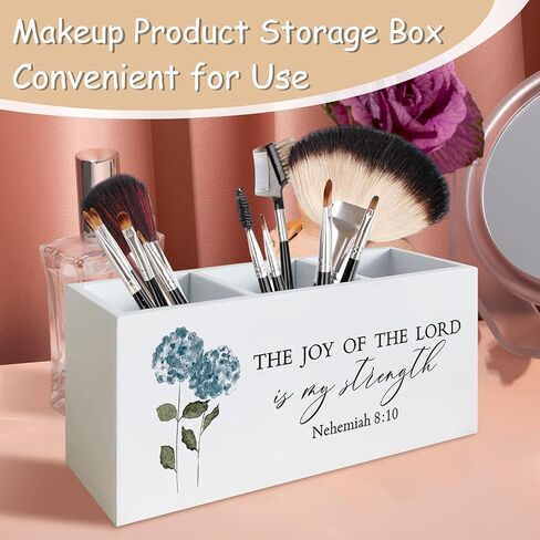 حامل القلم المسيحي لديكور مكتب المكتب ، يمكنني أن أفعل كل شيء منظم لافتة حامل القلم الرصاص الخشبي لإكسسوارات مكتب المكاتب المنزلية ، والهدايا المسيحية للنساء الرجال in Kuwait