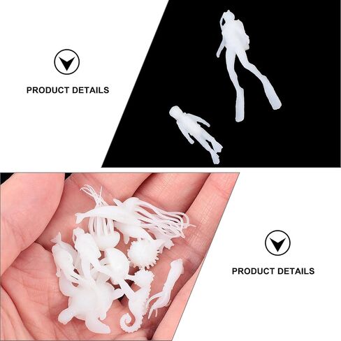 1 Set 3D Mini Resin Filler Model Mini Epoxy Resin Mold Micro Landscape Figurines Accessories for Jewelry Making Supplies DIY Crafts Home Decor - Style Ocean in Saudi Arabia