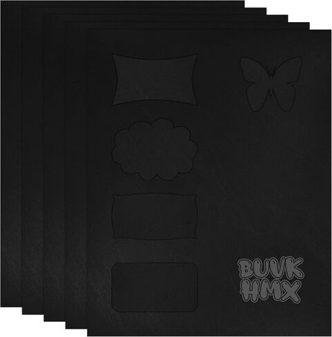 5 Pack Blank Laser Engravable Leatherette Sheets/Faux Leather Hat Patches for Laser Engraving with Heat Press Adhesive, Cut to Any Size & Shape for DIY Craft Material (Bourbon Brown) in Saudi Arabia