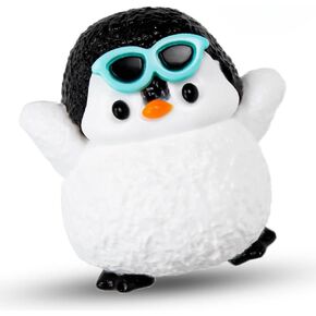 Taba Squishy Penguin - Sticky Slow-Rise Squeeze Toy for Stress Relief, Handmade Cute Animal Collectible Gift in Saudi Arabia