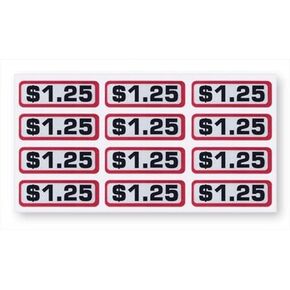 Coin Slide Decals - 12 Waterproof Poly Vinyl Numbered Adhesive Labels, Indoor and Outdoor Use - Coin Replacement & Dollar Amount Classification,$2.00 in Saudi Arabia