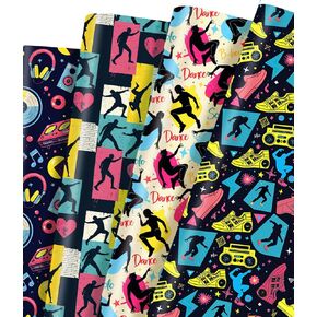 Pineraap 12 ورقة ورقة الالتفاف ، الملاحظات الموسيقية الغيتار كرافت ، ورقة التفاف ، روكين 'هدية الالتفاف ، ورقة فنية مسطحة لموسيقى عيد ميلاد الطفل دش الحرف ، 19.7 × 27.6 بوصة in Kuwait