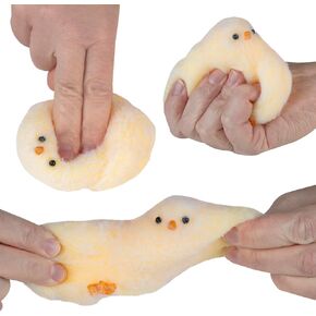 ORB Tabalicious TABA Squishy Chick (Yellow) - TABA Squishy Fluffs - Squish and Squeeze These Soft, Sticky, TABA Squishies, Perfect for Stress Relief - Sensory and Fidget Toys for Kids and Adults in Saudi Arabia