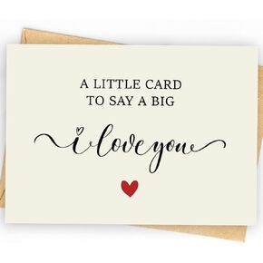 I Love You Card | Happy Birthday or Anniversary Card & Gifts for Men, Women, Wife, Husband, Him, Her, Boyfriend, Girlfriend, Couple, Anyone | Wedding | Valentine Day Gifts in Saudi Arabia