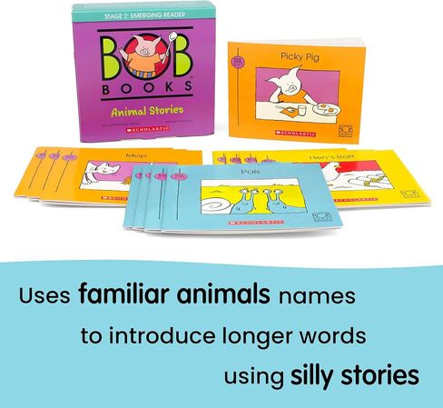 Bob Books Stage 2 Emerging Readers Bundle – Phonics & Sight-Word Set with 4 Box Sets, Flashcards & 2 Workbooks | Kindergarten-1st Grade in Saudi Arabia