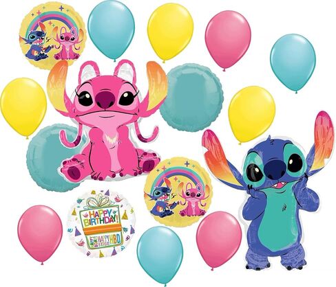 Anagram Stitch Girl Theme Birthday Party Foil and Latex Balloon Decorations, BQ_4167 in Saudi Arabia