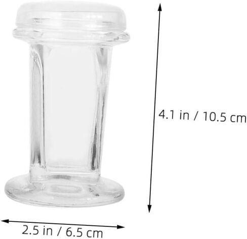 MAGICLULU 2pcs High White Glass Staining Jar Round Glass Staining Tanks for Laboratory and Home Use 5-Slide Capacity Suitable for Microscope Slides and Specimens in Saudi Arabia