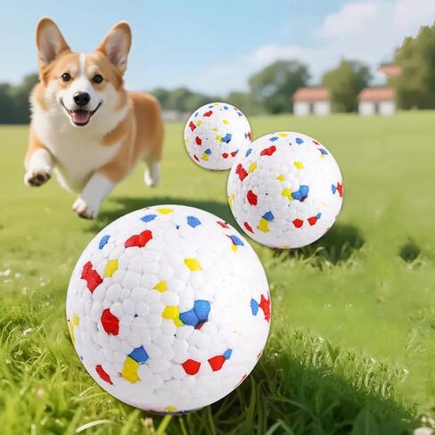 Automatic Ball Launcher for Dogs ，The Upgraded Ball Thrower Adjustable Distance 20-45ft Including 6 PCS 2.3-inch Sized Balls, Interactive Dog Toys Suitable for Small to Medium Sized Dogs in Kuwait