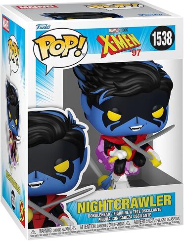 فونكو بوب! Marvel: X -Men'97 - NightCrawler - Finyl Figure - فكرة هدية - البضائع الرسمية - ألعاب للأطفال والكبار - عشاق الكتب المصورة - نموذج نموذج لهواة الجمع والعرض in Saudi Arabia