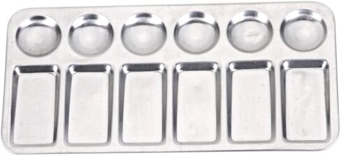2pcs Paint Palette Trays Bulk Student Drawing Trays Mix Separate Colors Lightweight for Painting in Saudi Arabia