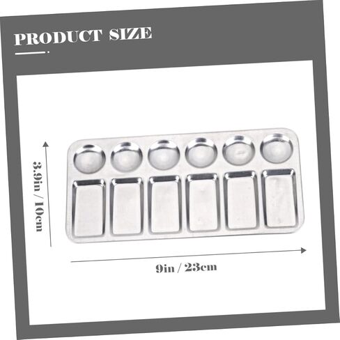 2pcs Paint Palette Trays Bulk Student Drawing Trays Mix Separate Colors Lightweight for Painting in Saudi Arabia