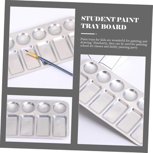 2pcs Paint Palette Trays Bulk Student Drawing Trays Mix Separate Colors Lightweight for Painting in Saudi Arabia