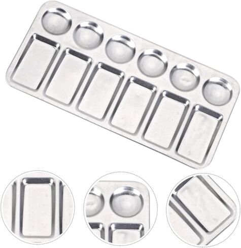 2pcs Paint Palette Trays Bulk Student Drawing Trays Mix Separate Colors Lightweight for Painting in Saudi Arabia