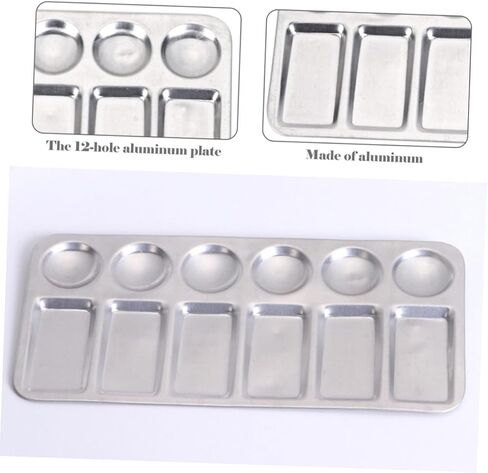 2pcs Paint Palette Trays Bulk Student Drawing Trays Mix Separate Colors Lightweight for Painting in Saudi Arabia