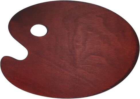 LIFKOME Wooden Oil Painting Palette Watercolor Mixing Tray Art Paint Accessory Retro Style Easy Clean in Saudi Arabia
