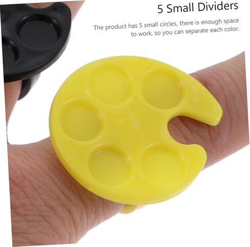 10pcs Mini Manicure Mixing Pallet for Nail Art Color Mixing Plate for Nail Polish Makeup for Salon Personal Use in Saudi Arabia