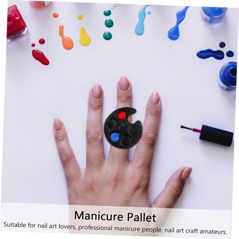 10pcs Mini Manicure Mixing Pallet for Nail Art Color Mixing Plate for Nail Polish Makeup for Salon Personal Use in Saudi Arabia