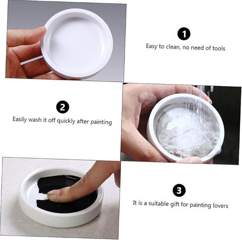 Art Studio Essential Ceramic Ink Dish Palette Mixing Tray Decorative Paint Palette for Artists in Saudi Arabia