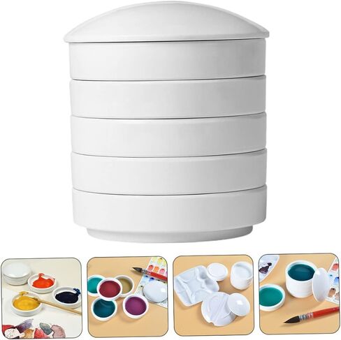 Art Studio Essential Ceramic Ink Dish Palette Mixing Tray Decorative Paint Palette for Artists in Saudi Arabia
